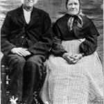 undated photograph of Abram and Mahala Evans